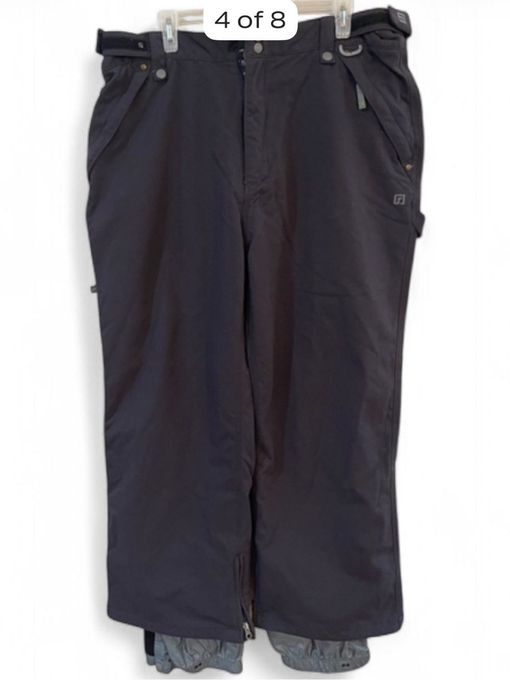 Ride Snowboards MTNdry Series Waterproof Snow Pants Dark Gray Vintage Y2K